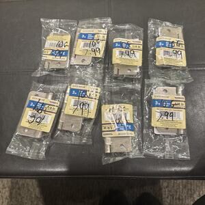 Lot Of 8 Gatehouse 3" Residential Round Corner Door Hinge, Satin Nickel 0308889